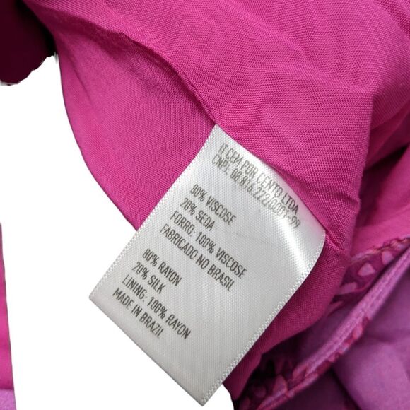 NWT VIX Leelah Cutout Open Back Paisley Dress M - Picture 12 of 13